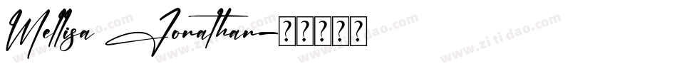 Mellisa Jonathan字体转换